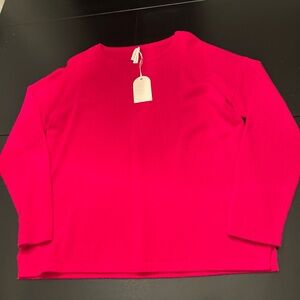 Van Winkle Cashmere Sweater Loungewear Top L Oversized Magenta Quiet Luxury